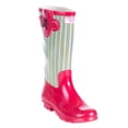 thumbnail image 1 of Women Rubber Rain Boots - Retro Red, 1 of 4