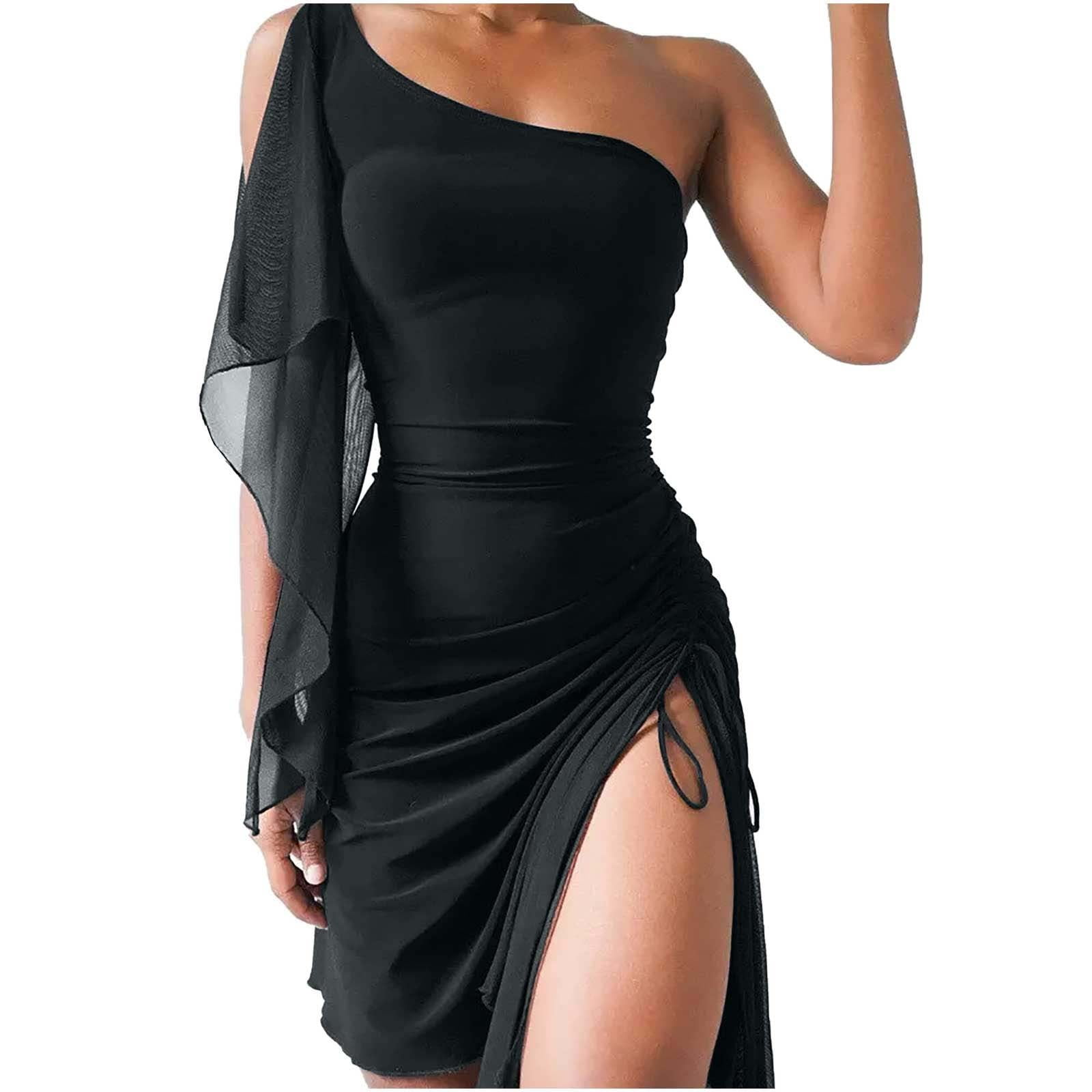 Chiffon top bodycon dress