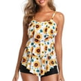 thumbnail image 1 of Women Ruffle Tankini Swimsuits Two Pieces Tummy Control Bathing Suits Flounce Swimwears, 1 of 9