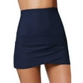 thumbnail image 1 of Women Running Bikini Swim Briefs Beach Shorts Swim Bikini Bottom Tankini Shorts Swimwear Beach High Waist Shirring Swim Skirt Swimsuit Bikini Bottom, 1 of 8