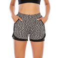 thumbnail image 1 of Women Running Yoga Shorts Workout Running Shorts,Active Yoga Gym Sport Shorts with Liner 2 in 1 Fitness Workout Shorts, 1 of 5