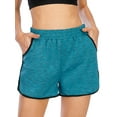 thumbnail image 1 of Women Running Yoga Shorts Workout Running Shorts,Active Yoga Gym Sport Shorts with Liner 2 in 1 Fitness Workout Shorts, 1 of 6