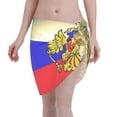 thumbnail image 1 of Women Russian Flag Sarong Coverups Chiffon Short Swimsuit Wrap Skirt Beach Bikini Tie Cover Up Wraps, 1 of 7