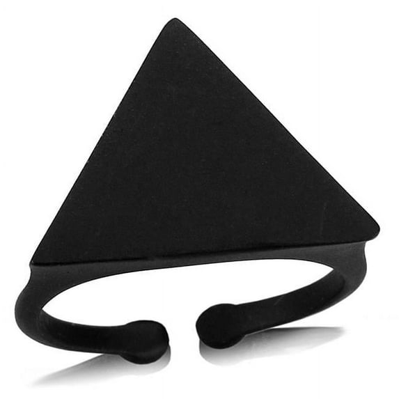 Women Ruthenium Brass Ring with No Stone in No Stone - Size 6