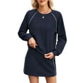 thumbnail image 1 of Women'S 2 Piece Lounge Sets Autumn Matching Outfits Long Sleeve Top and Skirt Loungewear Tibet L, 1 of 8