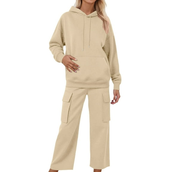 Women'S 2 Piece Sets - Long Sleeve Hoodie With Sweatpants Matching Sweat Sets for Women Lounge Sets for Women