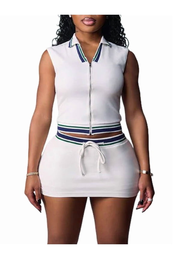 Women'S 2 Piece Sports Outfit Tracksuit Shirt Shorts Jogger Bodycon Sets for Fitness and Leisure White L