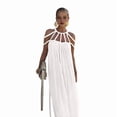 thumbnail image 1 of Women'S 2024 Summer Rope Knot Halter Party Dress White One size, 1 of 9