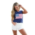 thumbnail image 1 of Women'S American Flag Sleeveless Sweater Vest Knit - Crew Neck Tank Top Navy Blue L, 1 of 5