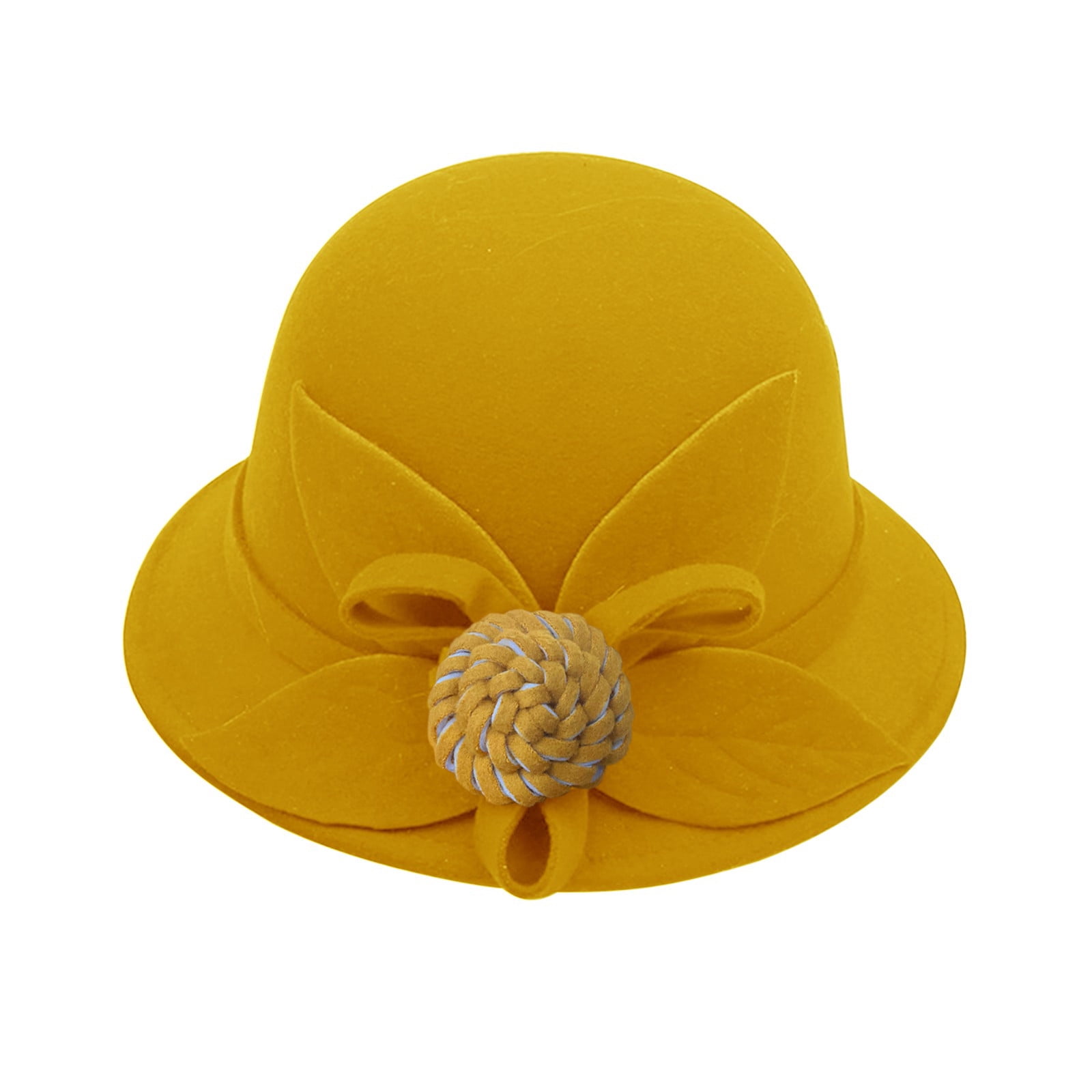 Women s autumn and winter flowers round top casual fisherman s basin
