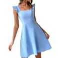 thumbnail image 1 of Women'S Backless Tie Short Dress Summer Models Halter Dresses Homecoming Dresses  Blue M, 1 of 6
