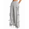 thumbnail image 1 of Women'S Baggy Sweatpants Elastic Waist Casual Wide Leg Pants with Pocket Y2K Going Out Travel Pants Light Gray S, 1 of 9