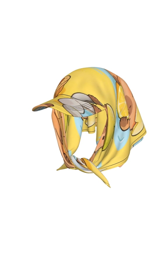 Women'S Bandana Baseball Cap Soft Comfy Great For Travel Cycling Casual Looks Adds Unique Style Anywhere Capybara Bathing