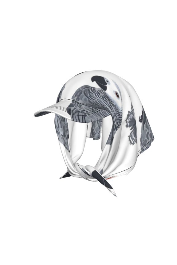 Women'S Bandana Baseball Cap Soft Comfy Great For Travel Cycling Casual Looks Adds Unique Style Anywhere Grey Parrot