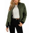 thumbnail image 1 of Women'S Barn Jacket Casual Coat Zip Up Spring Fall Clothes with Pockets Army Green XXL, 1 of 7