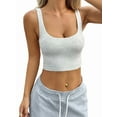 thumbnail image 1 of Women'S Basic Sleeveless Tank Top U Neck Casual Summer Clothes Light Gray S, 1 of 6