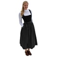 thumbnail image 1 of Women'S Bavarian Oktoberfest Dirndl Dress With Apron Costume German Outfit Velvet Dress Lace-Up, 1 of 7