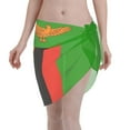 thumbnail image 1 of Women'S Beach Cover Up Short Sarong Dress Flag Of Zambia Wrap Chiffon Shawl, 1 of 7