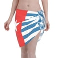 thumbnail image 1 of Women'S Beach Cover Up Short Sarong Dress West Papua National Flag Wrap Chiffon Shawl, 1 of 1