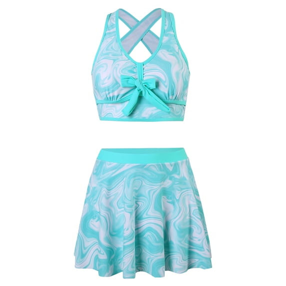 Women'S Bikini Swimsuits Sets High Waisted Women Swimsuit(Water Ripple-M)