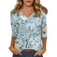 thumbnail image 1 of Women'S Blouses,Blouses for Women Casual,Women'S Tops, Tees & Blouses,Lightweight Tops & Blouses,Womens Blouse 02-Light Blue XL, 1 of 5
