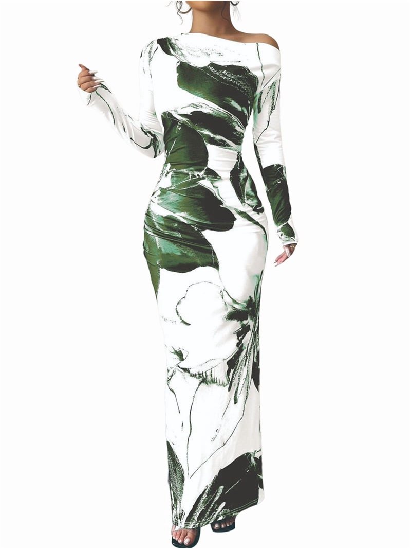 green emerald velvet dress Women's Dounelle Fitted Maxi Dress main image 0