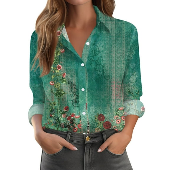 Women'S Button Down Blouse