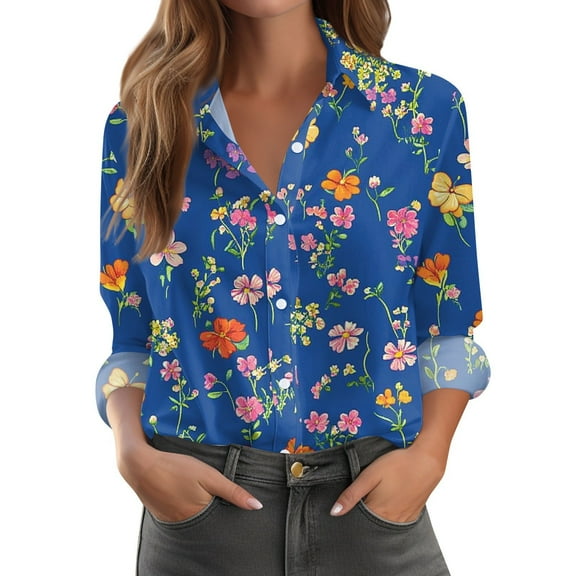 Women'S Button Down Shirts Striped