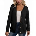 thumbnail image 1 of Women'S Cable Knit Cardigan Open Front Sweater Casual Button Down Long Sleeve Coats Fall Winter Warm Outerwear, 1 of 4