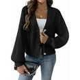 thumbnail image 1 of Women'S Cardigan Sweaters 2025 Fall Open Front Oversized Button V Neck Loose Soft Knit Outwear, 1 of 8