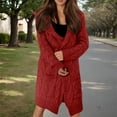 thumbnail image 1 of Women'S Cardigan Sweaters Knitted Lightweight Red Long Cardigan Comfort Colors Fall Outfits Women'S Tops Casual, 1 of 5