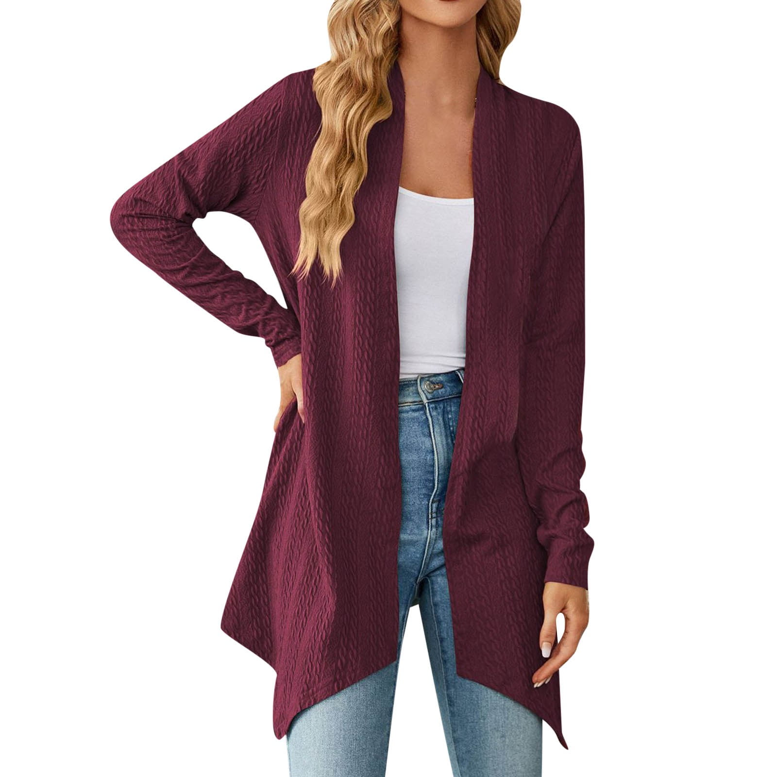 Women'S Cardigans Fashion Casual Lightweight Long Sleeve Flowy Soft ...