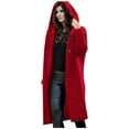 thumbnail image 1 of Women'S Cardigans Knitted Lightweight Red Long Cardigan Warm Cardigan Fall Fashion Ladies Cardigan Sweaters, 1 of 5
