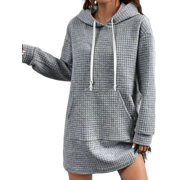 Shop Hooded Sweater Dresses in Bold Colors for Casual Comfort