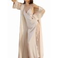 thumbnail image 1 of Women'S Casual Sleeveless V-Neck Suspender Maxi Dress Nightdress Satin Home Clothes White L, 1 of 8