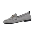 thumbnail image 1 of Women'S Casual Slip-On Loafers With Round Toe And Low Heel For Spring Summer Comfortable Walking Shoes Soft Flock Material Size Us 5.5, 1 of 9