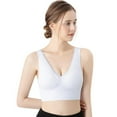 thumbnail image 1 of Women'S Casual Sports Sleeping Bra Comfortable Seamless Stretch Lace Trim Wireless, 1 of 6