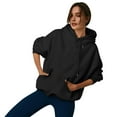 thumbnail image 1 of Women'S Casual Zip-Up Hoodie, Long Sleeve Loose Fit Pullover With Pockets, Soft Streetwear Sweatshirt For Everyday Scuba Dube Sweatshirt Wrm Women Clothing Sweaters (XL, Black) ZMTing, 1 of 5