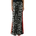 thumbnail image 1 of Women'S Cheetah Print Wide Leg Baggy Pants Y2k Side Loose Streetwear Trousers Gray S, 1 of 8