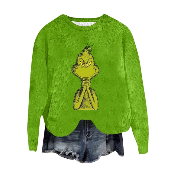 Women’S Christmas Sweatshirts Xmas Holiday Long Sleeve Funny Crewneck Snowman Graphic Pullover Multicolor Medium