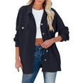 thumbnail image 1 of Women'S Clothing, Tops for Women Trendy, Stylish Women's Button Down Casual Shirt Jacket with Pockets Long Sleeve Versatile Tops for Everyday Wear and Trendy Outfits, 1 of 7