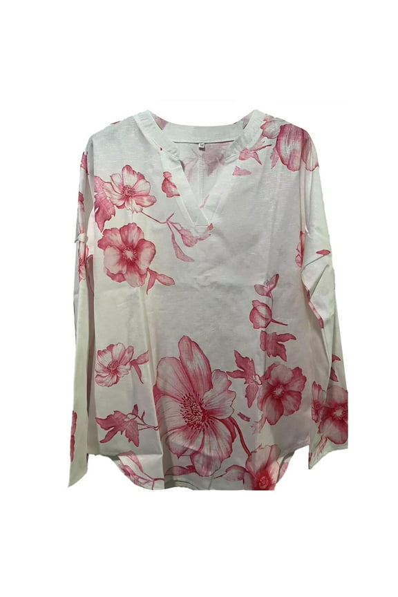 Women'S Clothing, Tops for Women Trendy, Women V Neck Lace Long Sleeve Shirt Casual Blouse Elegant Tops for Everyday Style Summer Wear