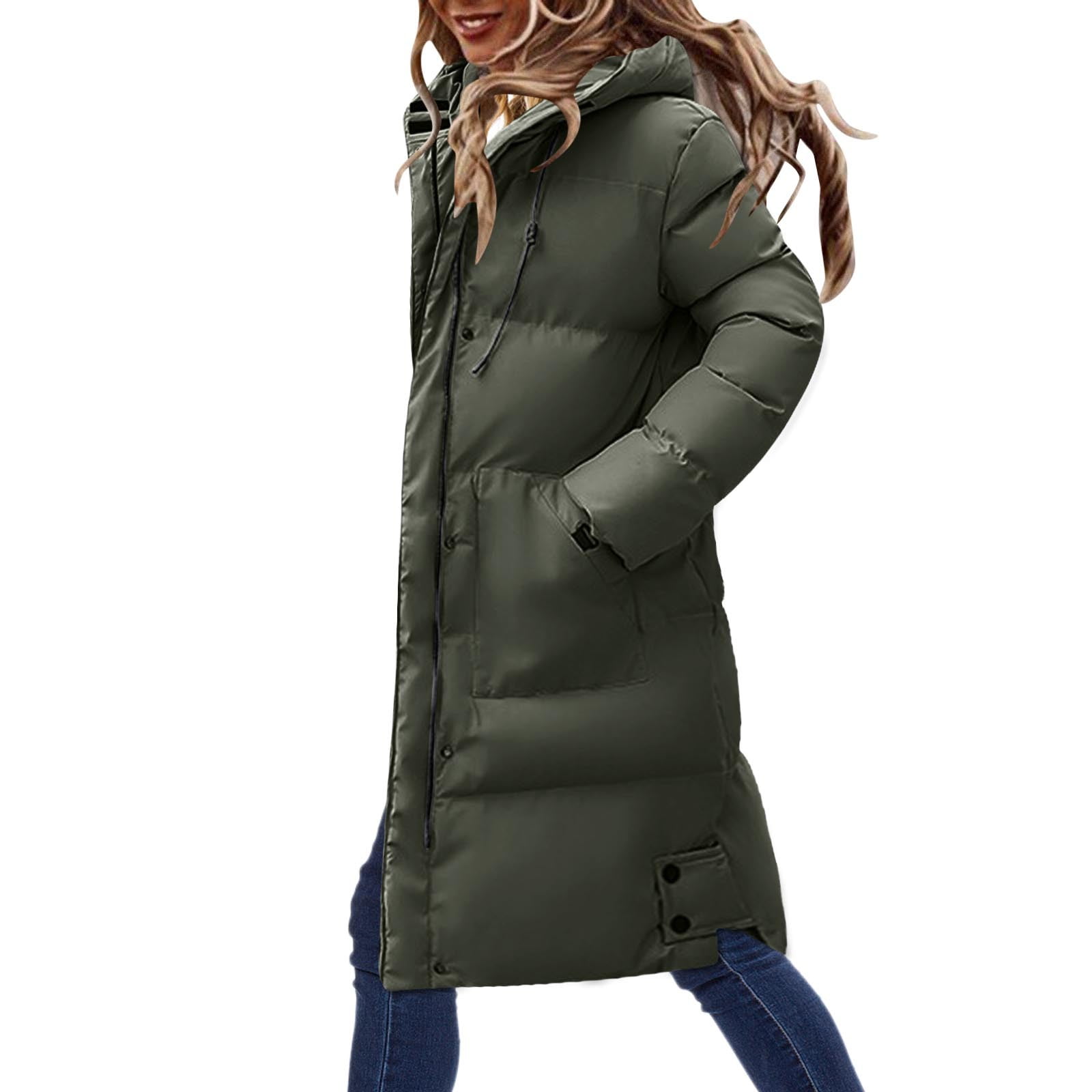 Women'S Coat Waterproof Winter Thick Hooded Winters Lined Down Jackets