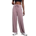 thumbnail image 1 of Women'S Comfortable Wide Leg Pants Big Pocket Fitness Yoga Pants Sports Casual Pants Pink S, 1 of 9