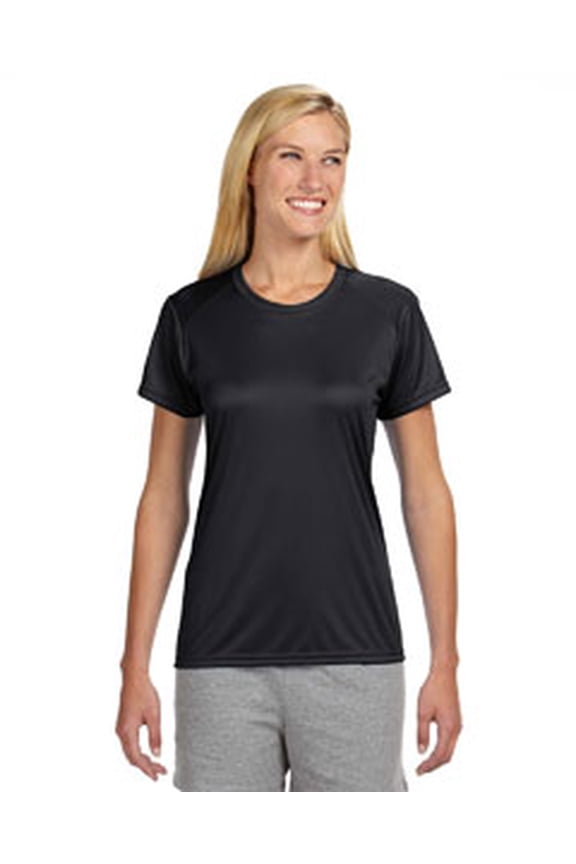 Ladies' Cooling Performance T-Shirt - BLACK - L