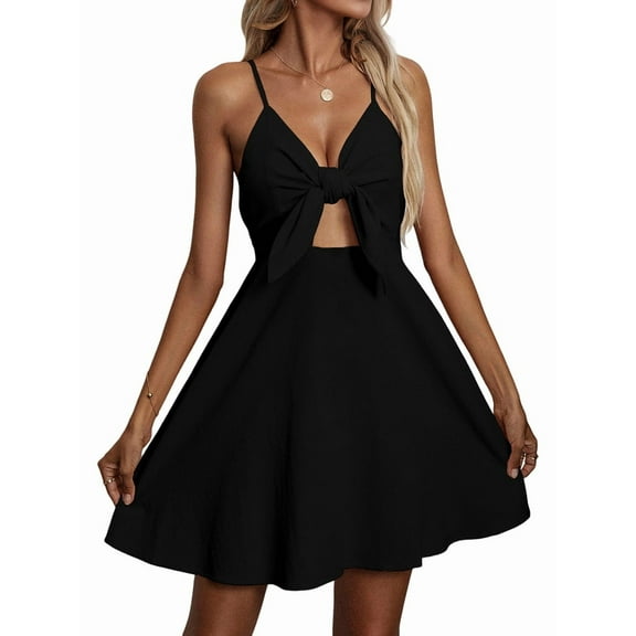 Women'S Cotton and Strap Dress Fashion Casual Short Skirt