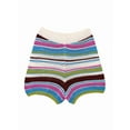 thumbnail image 1 of Women'S Crochet Short Sets Stripe Button Down Cardigan with Shorts 2 Piece Knit Outfits Rose Red Shorts L, 1 of 2