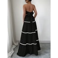 thumbnail image 1 of Women'S Crop Top Maxi Skirts Set 2 Piece Outfit Dress Black L, 1 of 5
