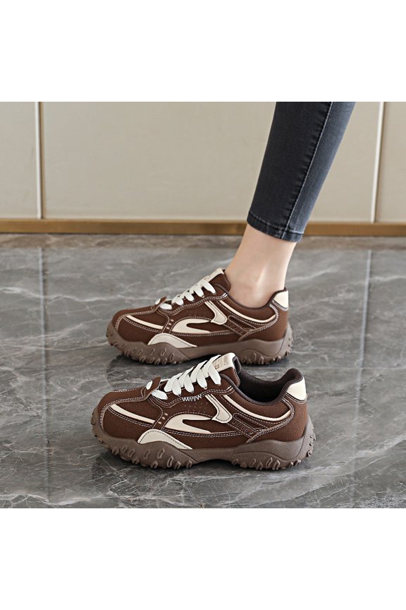 Women'S De Xun Shoes for Spring 2026, Featuring a Soft Sole, Trendy Casual Style, And a Height-Increasing Design, Perfect for Everyday Wear., Women Shoes, Sneakers