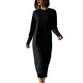 thumbnail image 1 of Women'S Dress Loose Fitting Long Sleeve Evening Fall Winter Dresses for Women, 1 of 10